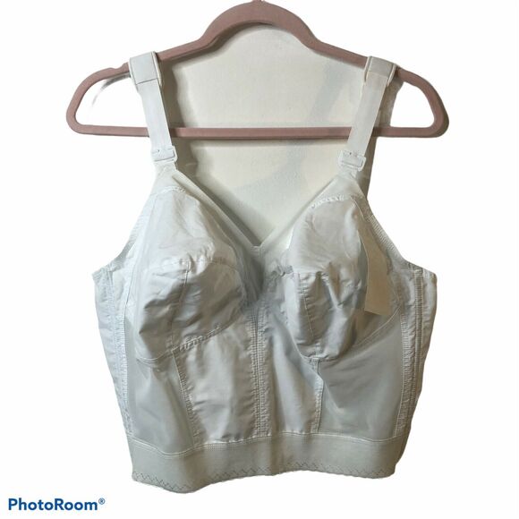 Exquisite Form #7532 Longline Bra White Size 44D - Picture 2 of 7